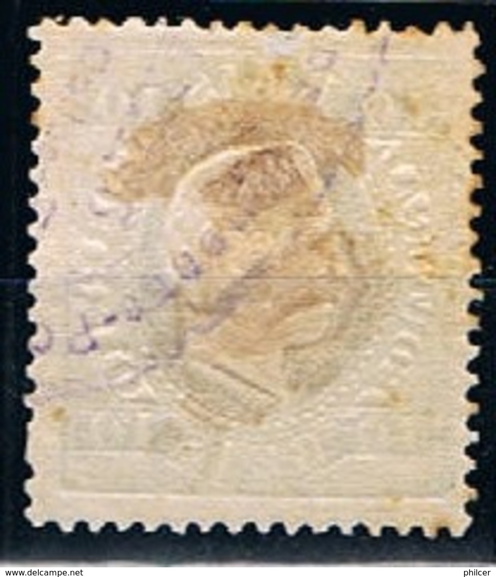 Portugal, 1879/80, # 49h Dent. 13 1/2, Papel Liso, Verde Azul, MH - Unused Stamps
