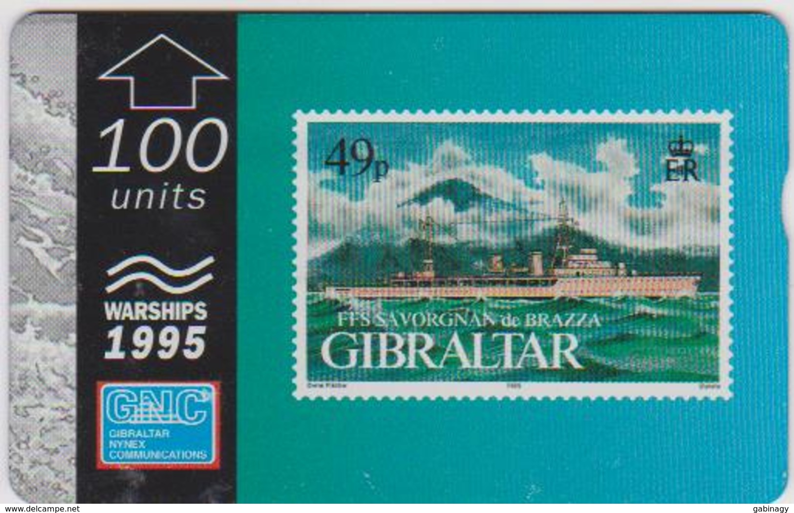 GIBRALTAR - 49 - FSS SAVORGNAN DE BRAZZA - STAMP - 511L - Gibraltar