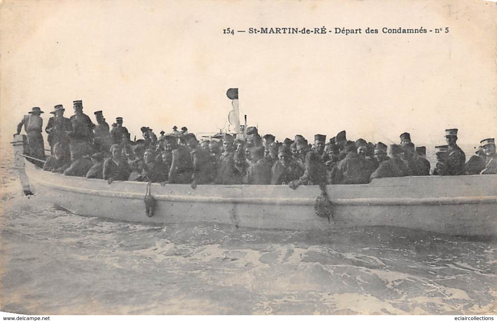 Ile De Ré.    17      St Martin   Départ Des Condamnés  Bagnard.Forçat.     (voir Scan) - Ile De Ré