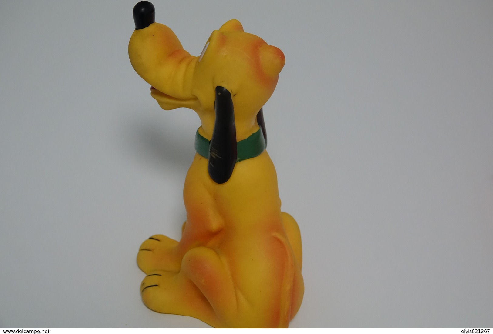 PIEPER POUET SQUEAKY: WALT DISNEY PLUTO  - L=18 - Rubber - Vinyl -1960's - Schtroumpfs