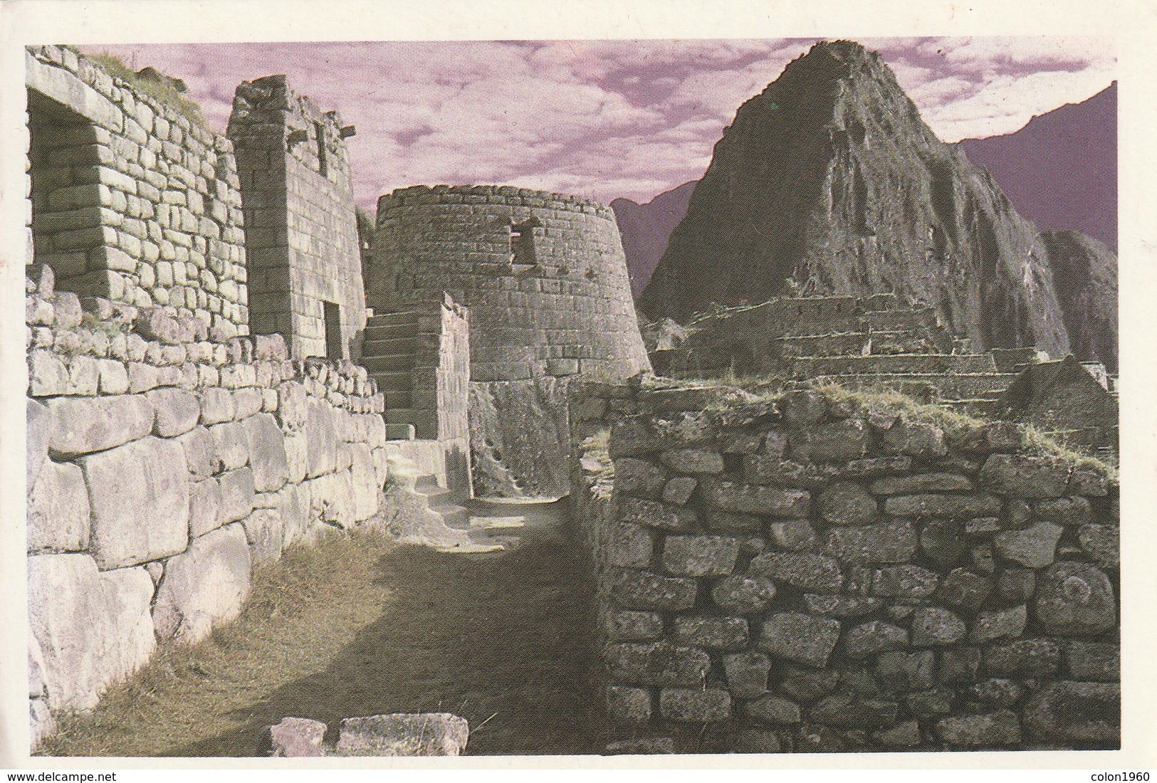 PERU. MACHU PICCHU. CUSCO. ZONA DEL TORREÓN Y HUAYNA PICCHU. C-01. (807). ESCRITA. - Perú