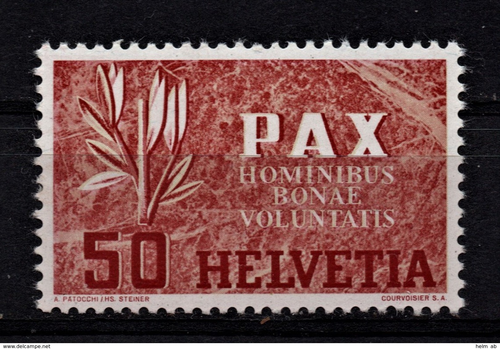 (058) Schweiz--PAX 50 R. **/ MNH, Pracht - Neufs