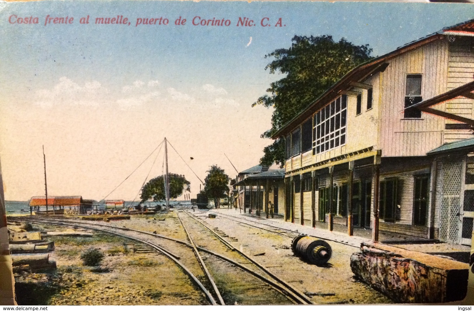 Repubblica De Nicaragua Costa Frente Al Muelle Puerto De Corinto...... Ca1900/1920 - Nicaragua