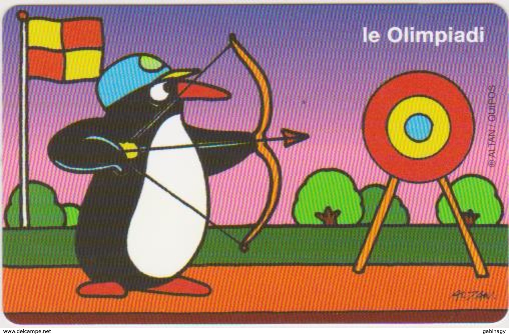 SAN MARINO - 056 - ARCHERY - PENGUIN - CARTOON - MINT - 10.000L - Saint-Marin