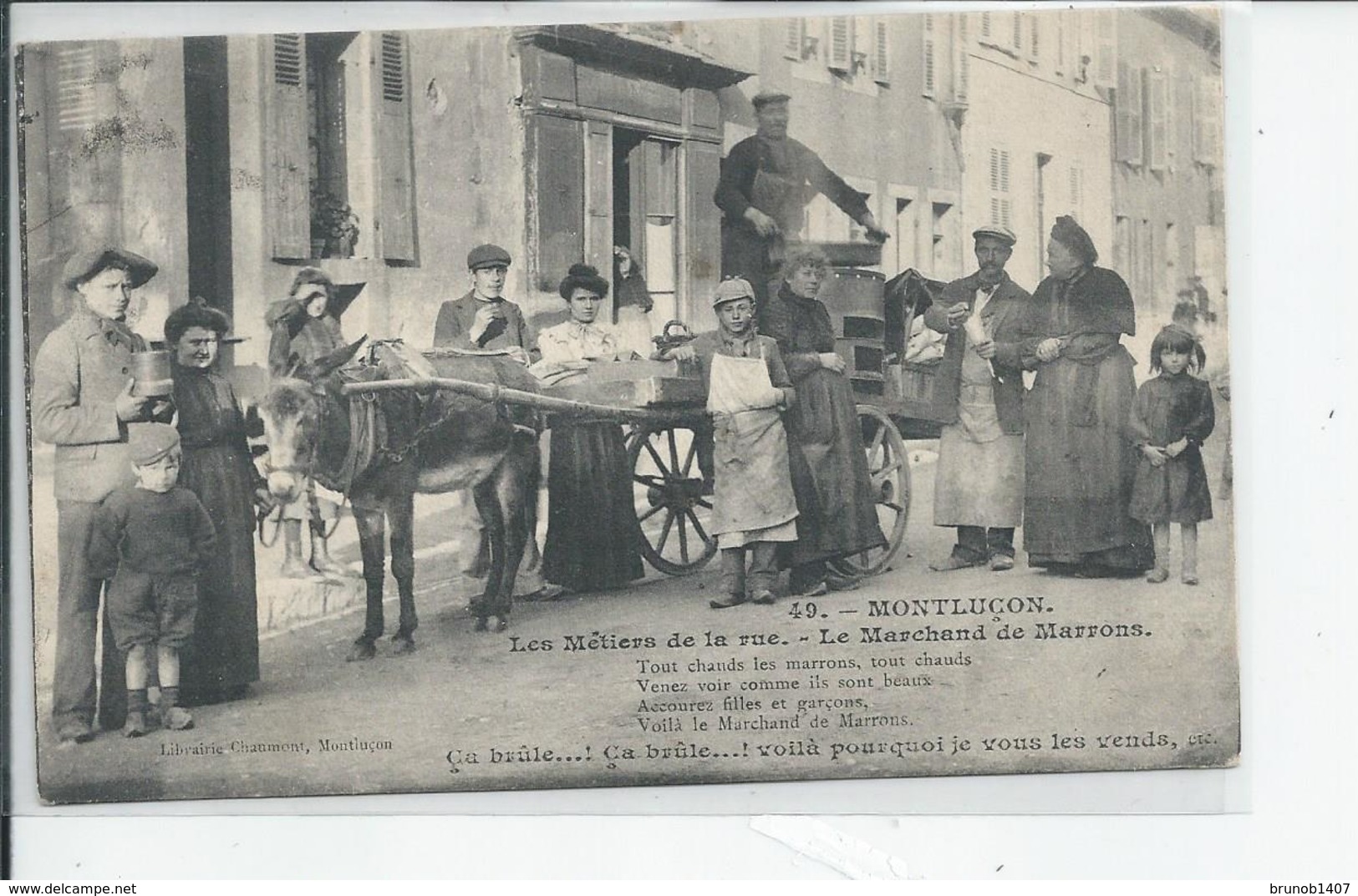 MONTLUCON   Le Marchand De Marrons 1906 - Montlucon