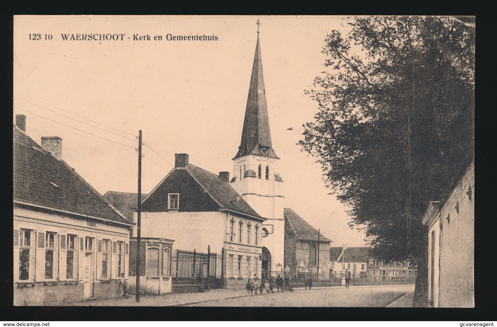 WAARSCHOOT  KERK EN GEMEENTEHUIS - Waarschoot