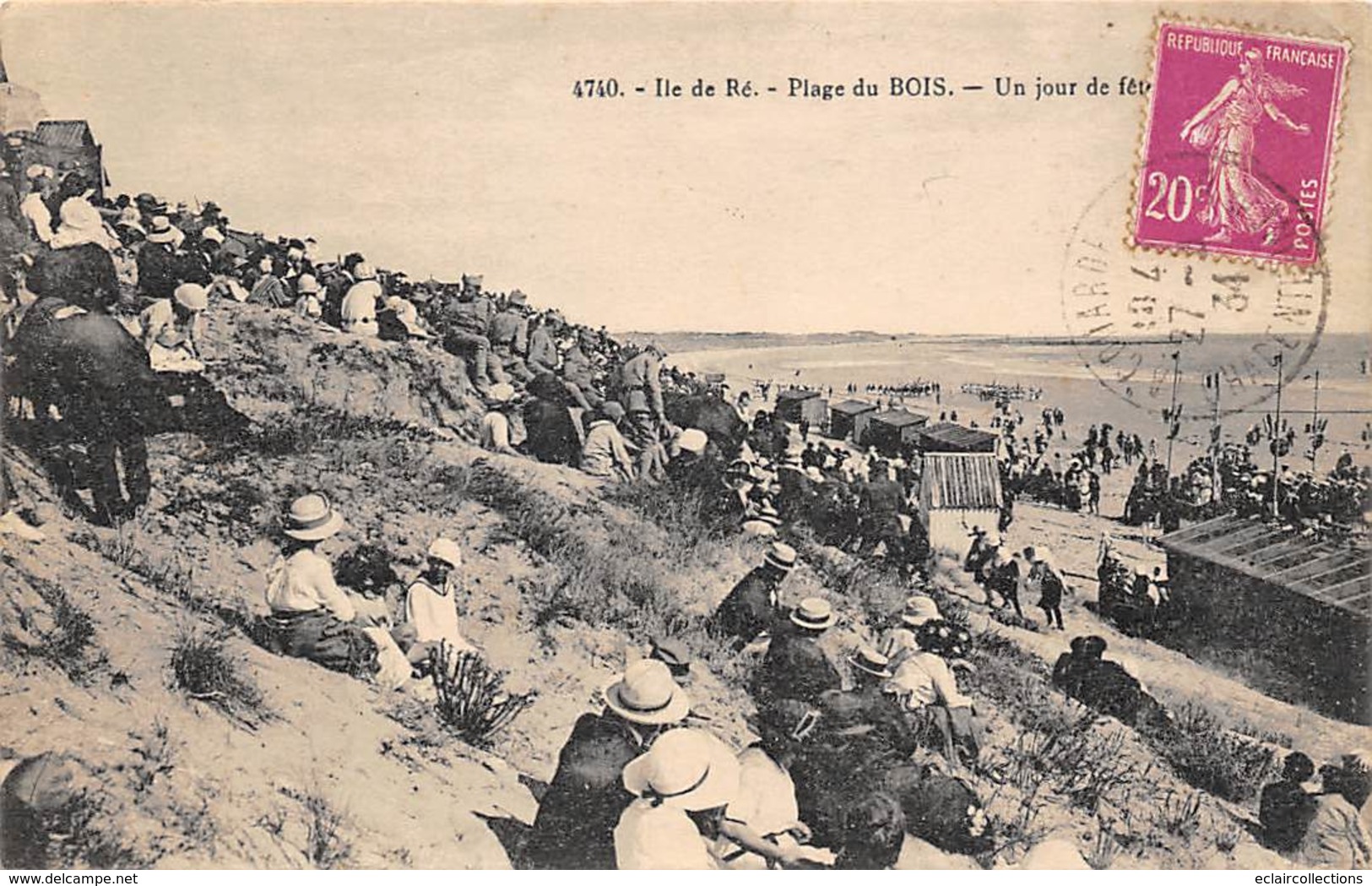 Ile De Ré.    17    Le Bois En Ré  La Plage Un Jour De Fête      (voir Scan) - Ile De Ré