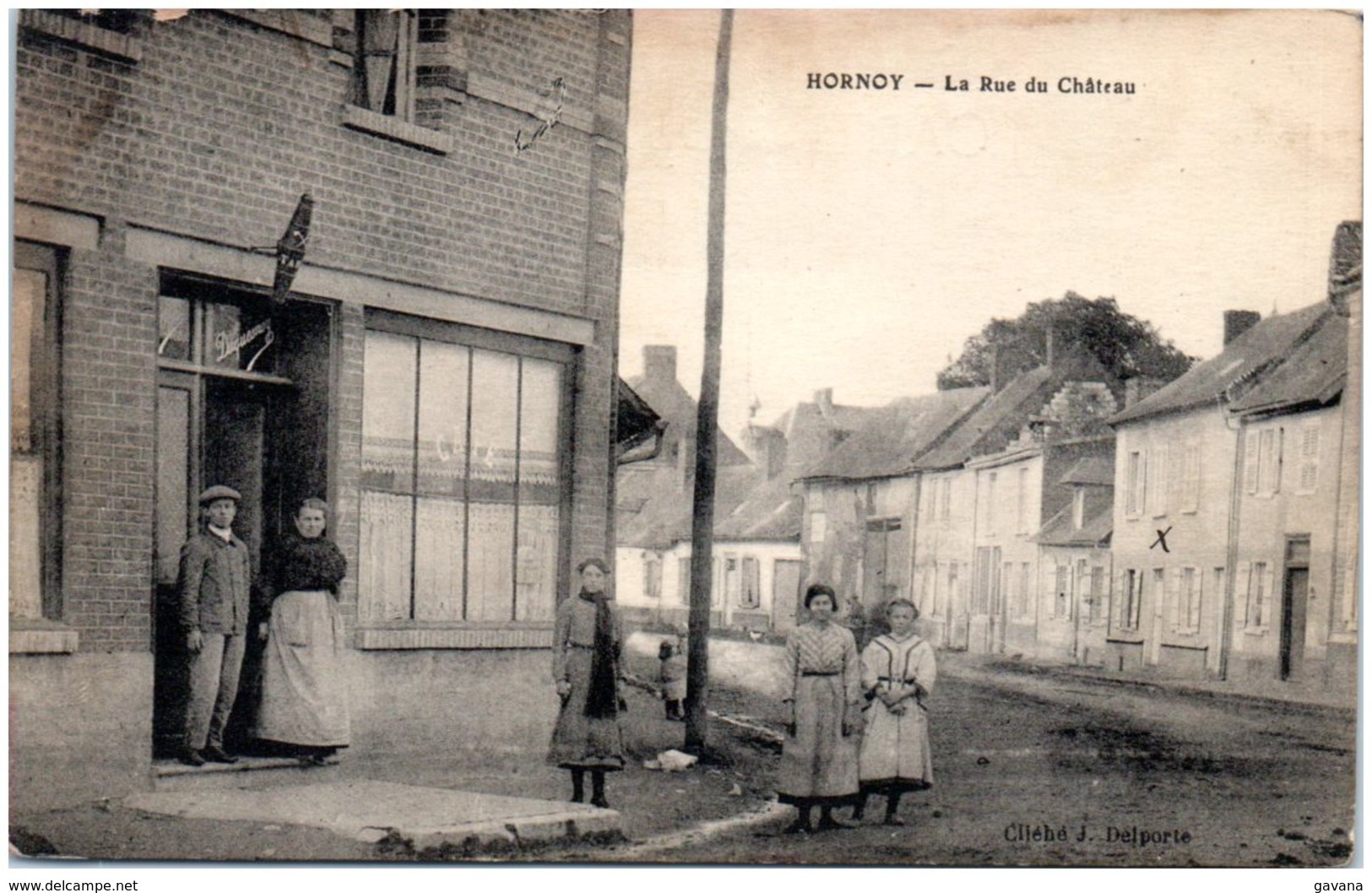 80 HORNOY - La Rue Du Chateau - Hornoy Le Bourg