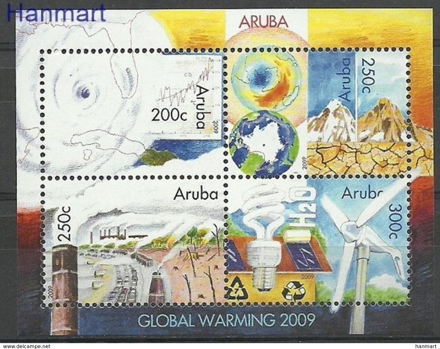 Aruba 2009 Mi Bl 10 MNH ( ZS2 ARBbl10 ) - Voitures
