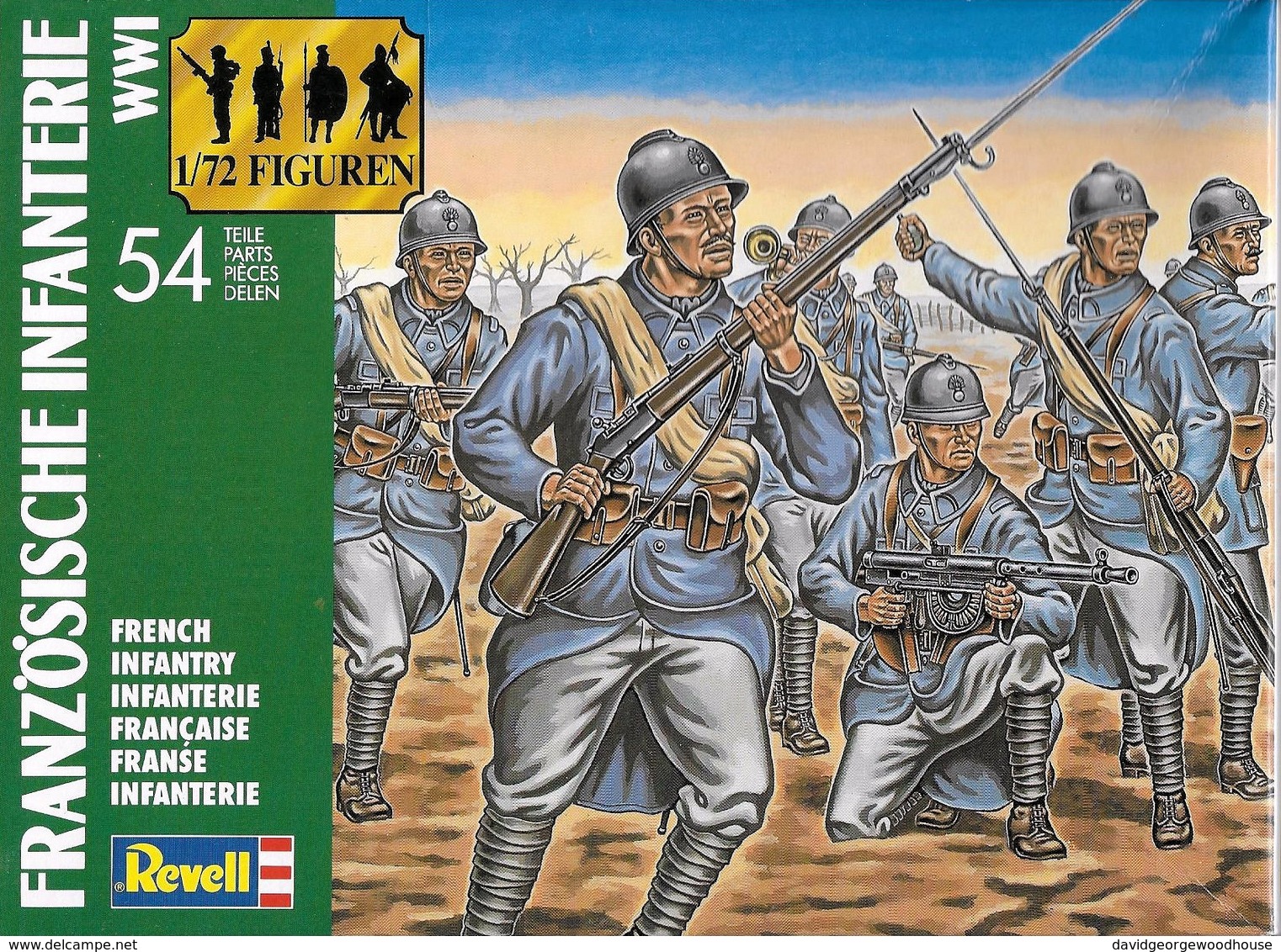 Revell 2505 World War I French Infantry. - Small Figures