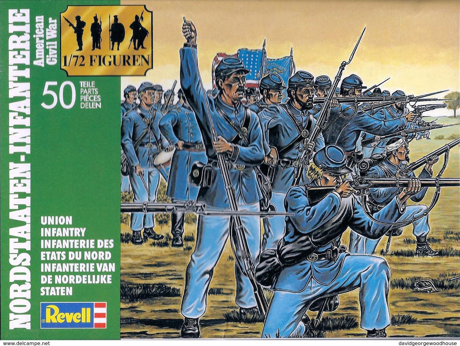 Revell 2559 American Civil War Union Infantry. - Small Figures