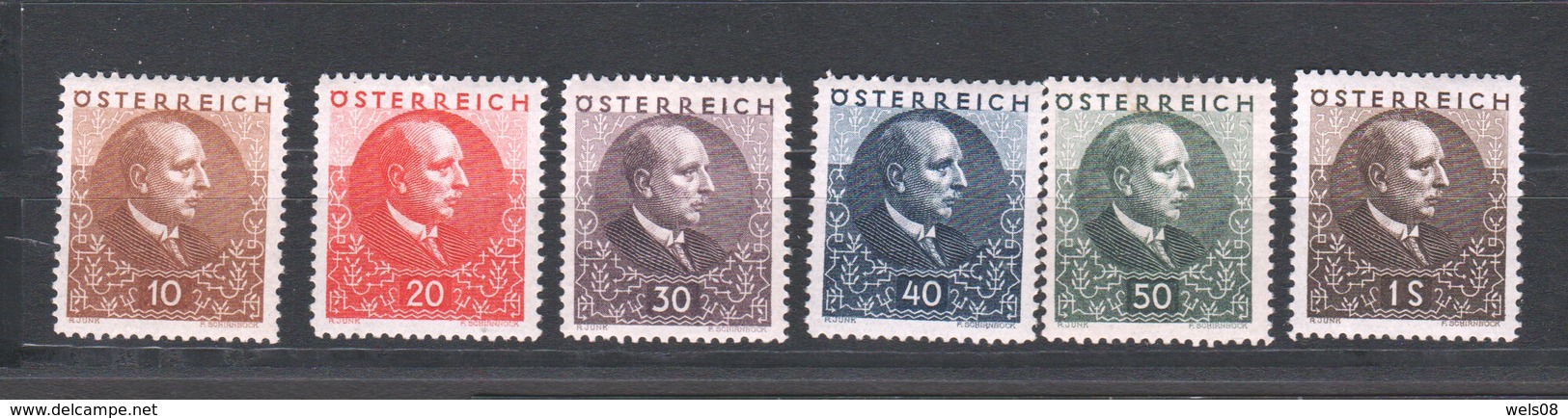 Österreich 1930: "Wilhelm Miklas" Kpl.Satz 512/17 Postfrisch * ANK 100€(s.Foto) - Unused Stamps