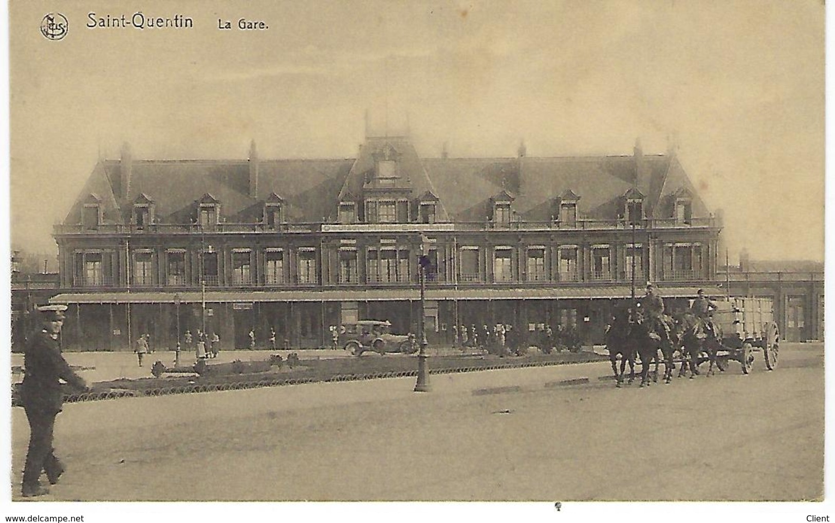 FRANCE - FELDPOST - Saint-Quentin - La Gare 1916 - Saint Quentin