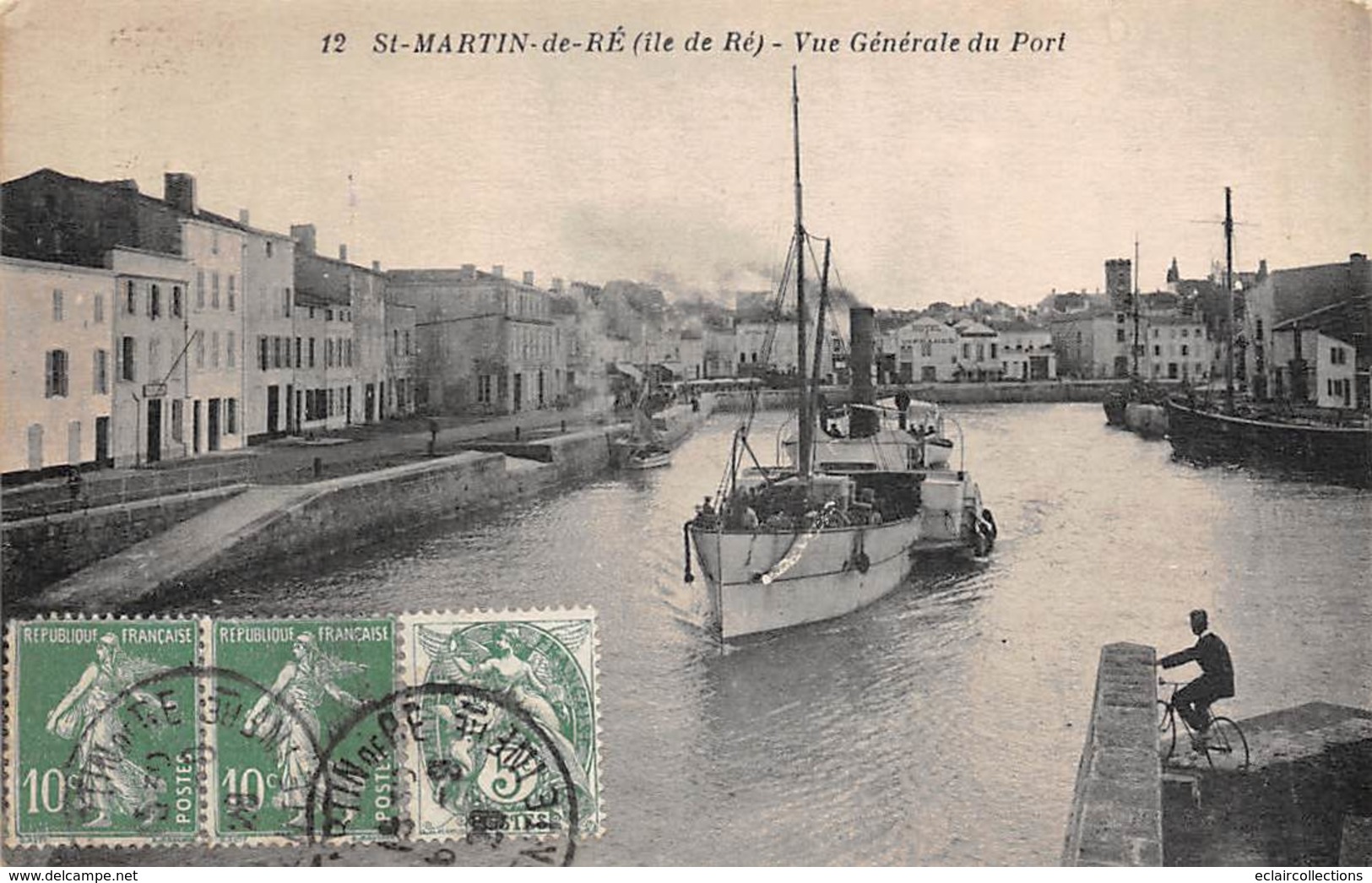 Ile De Ré.    17       St Martin De Ré. Vue Générale Du Port     (voir Scan) - Ile De Ré