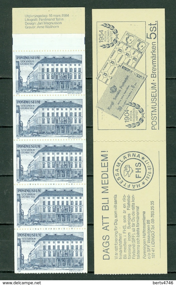 Sverige 1984 Postmuseum  Boekje/carnet ** - Probe- Und Nachdrucke