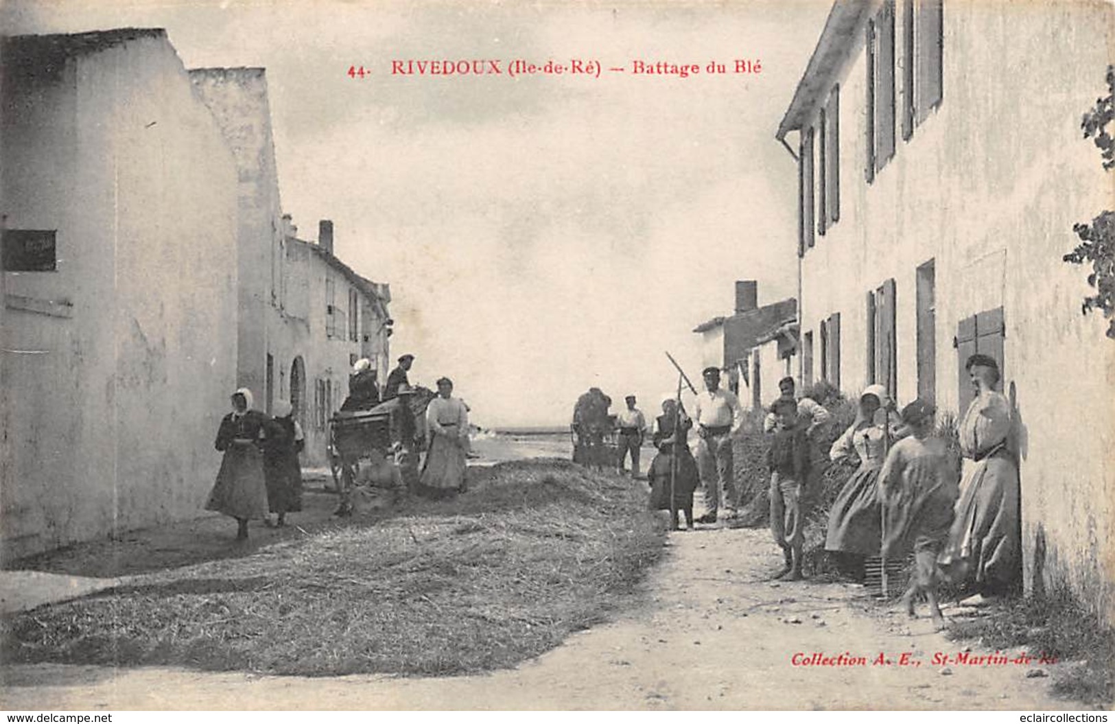 Ile De Ré.    17       Rivedoux   Le Battage Du Blé     2  (voir Scan) - Ile De Ré