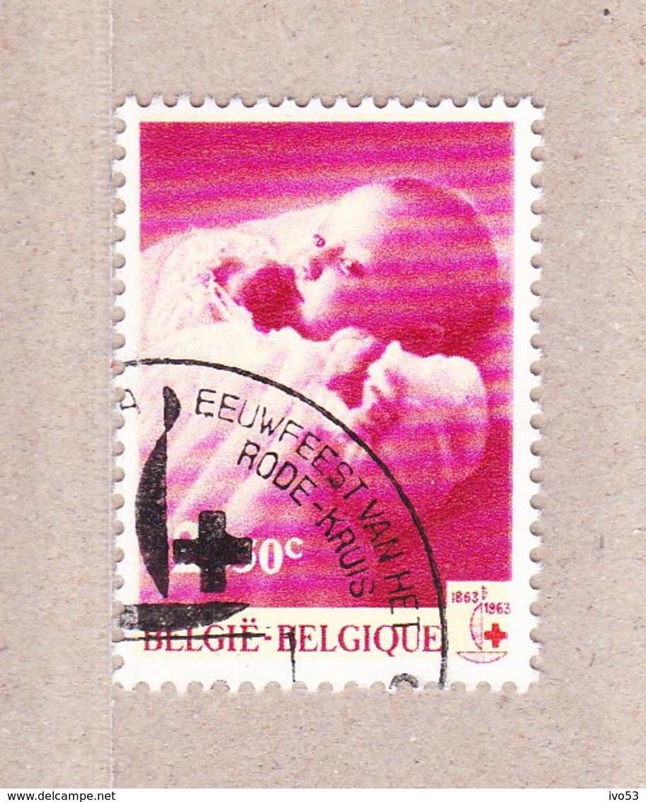 1963 Nr 1264 Gestempeld Met Gom**,zegel Uit Reeks Eeuwfeest Rode Kruis. - Oblitérés