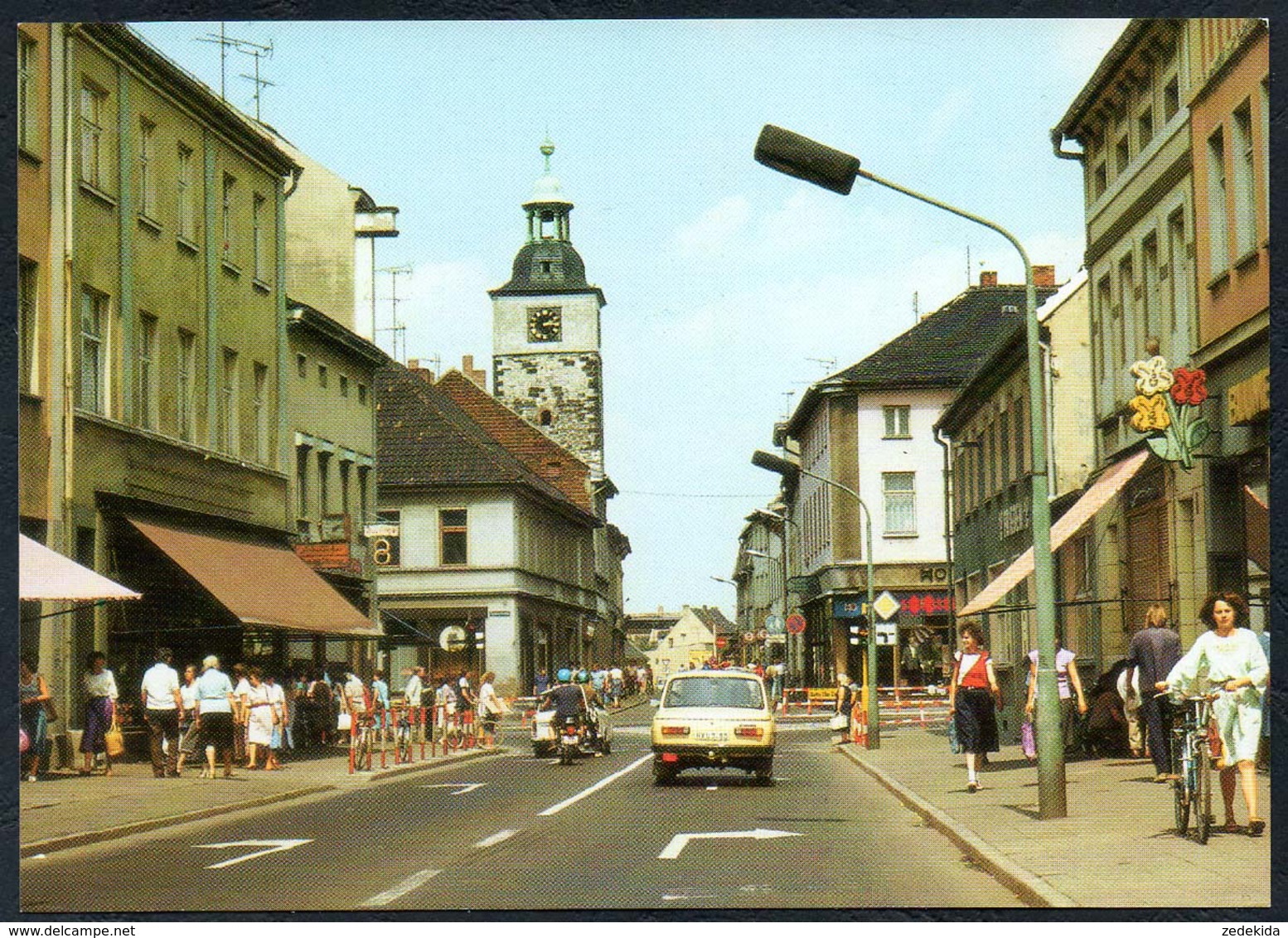 D2334 - TOP Schönebeck Salzer Straße Auto Car Kennzeichen Wartburg - Bild Und Heimat Reichenbach - Schoenebeck (Elbe)