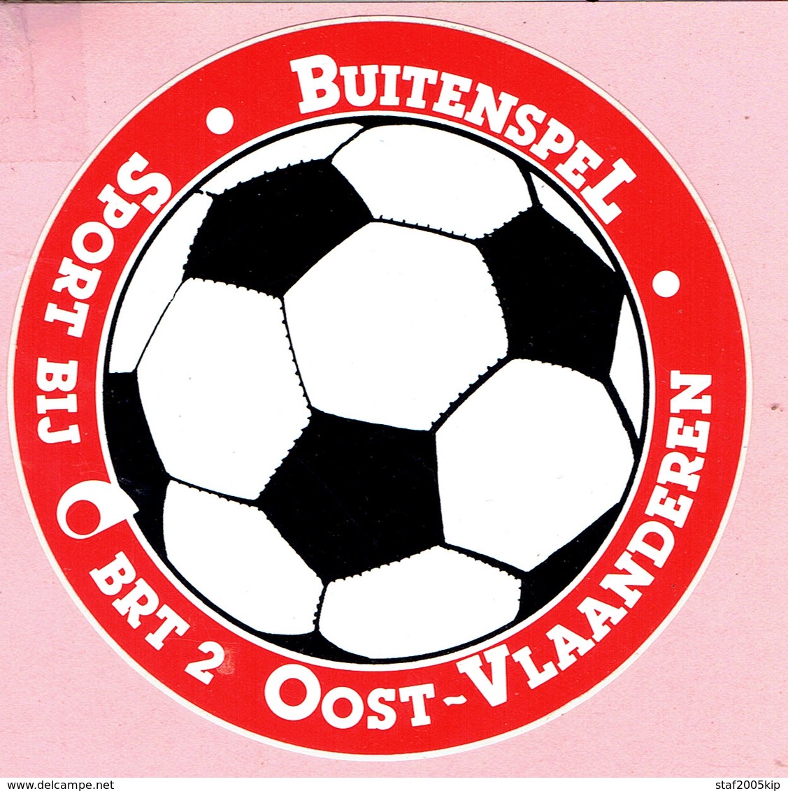 Sticker - Buitenspel - Sport Bij BRT 2 Oost-Vlaanderen - Stickers