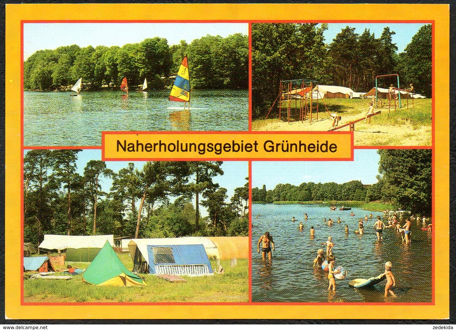 D2367 - TOP Grünheide Campingplatz E 27 E 34 - Bild Und Heimat Reichenbach - Gruenheide