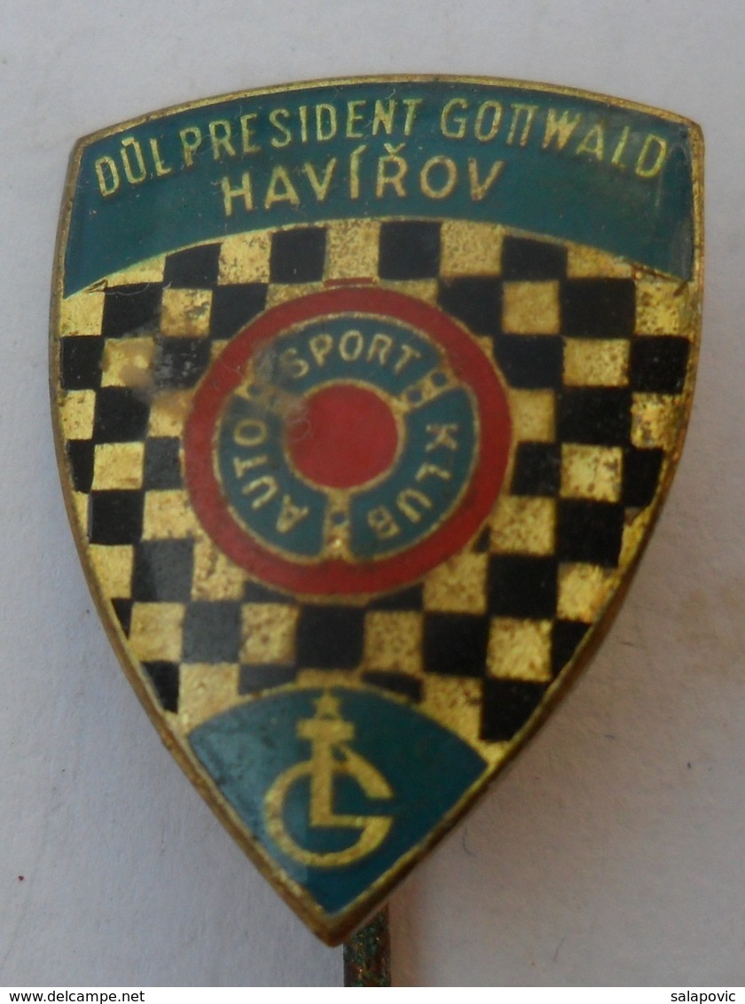 Auto Sport Klub - Důl President Gottwald Havířov RALLY PINS BADGES P2 - Automovilismo - F1