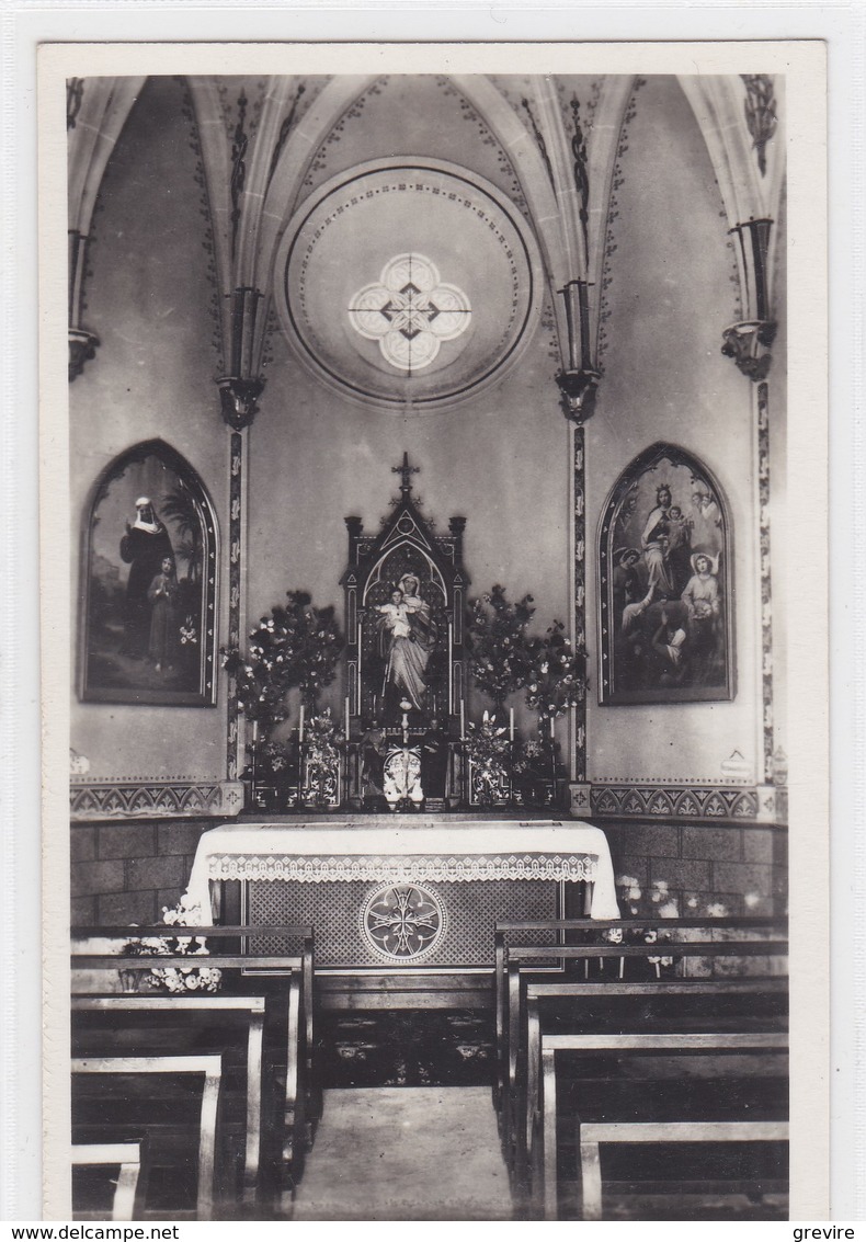 Albeuve, Carte-photo, Chapelle N.-D. De L'Ermitage, Intérieur - Chapelle