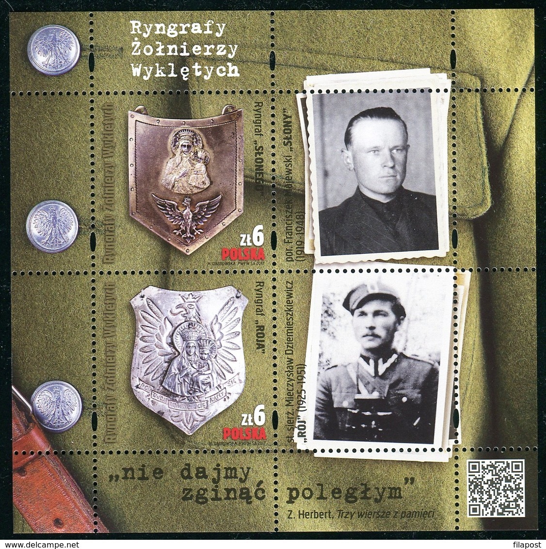 Poland 2017 Gorgets Of The Cursed Soldiers MNH** - Unused Stamps