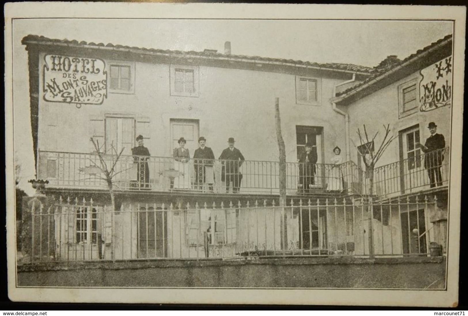 69 CPA LE CHARPENAY HOTEL DES MONTS SAUVAGES TARARE AMPLEPUIS 1907 - Autres & Non Classés