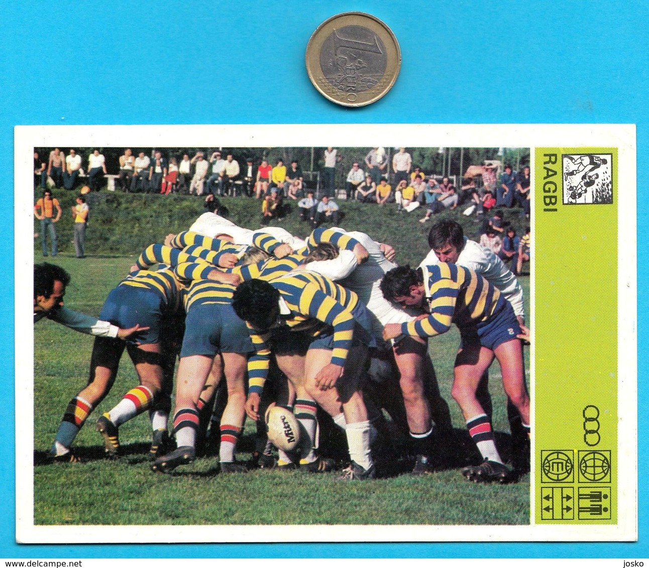 RUGBY - Yugoslavia Vintage Card Svijet Sporta * LARGE SIZE Alike A Postcard - Rugby