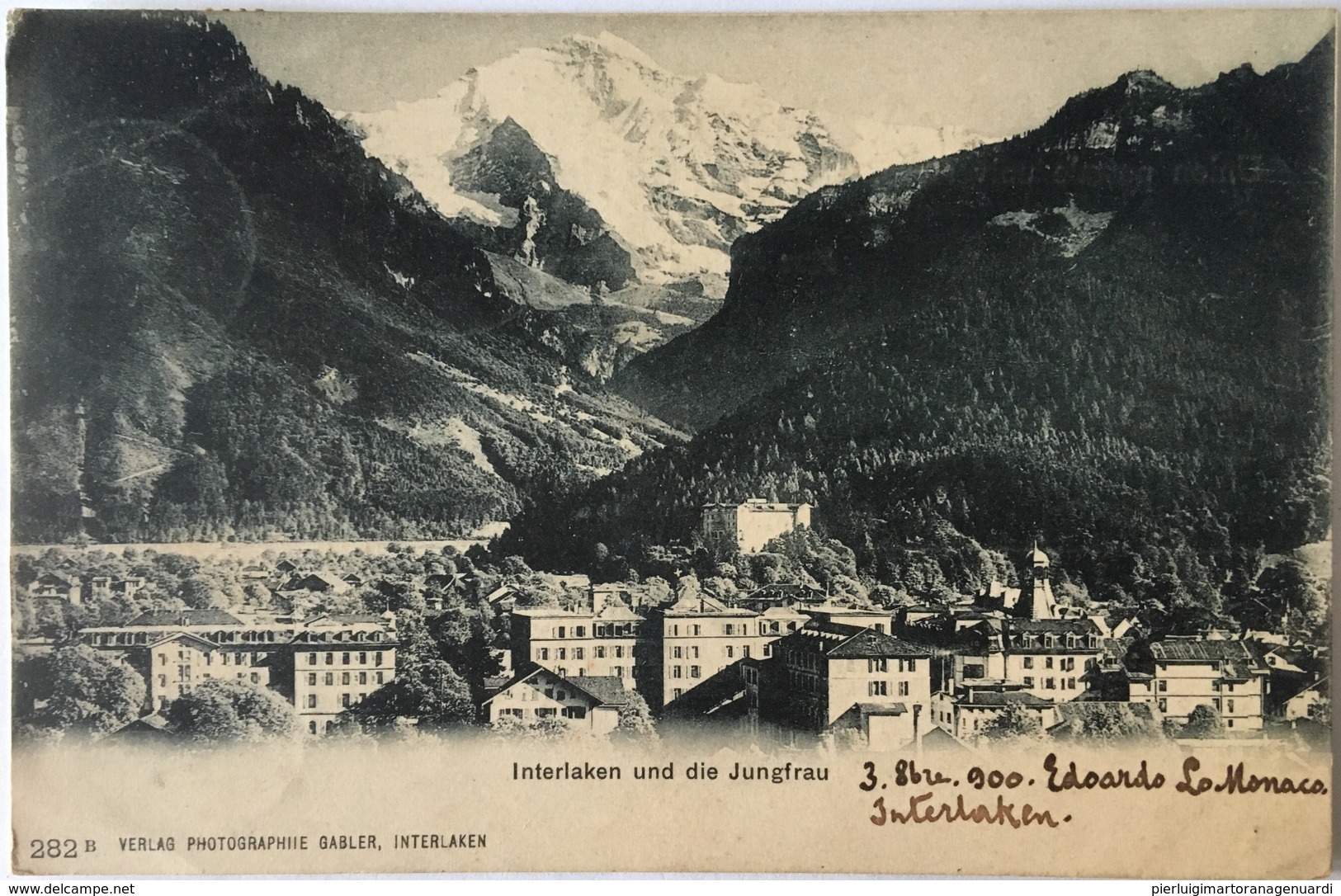 V 52039 Interlaken Und Die Jungfrau ( 1900 ) - Interlaken