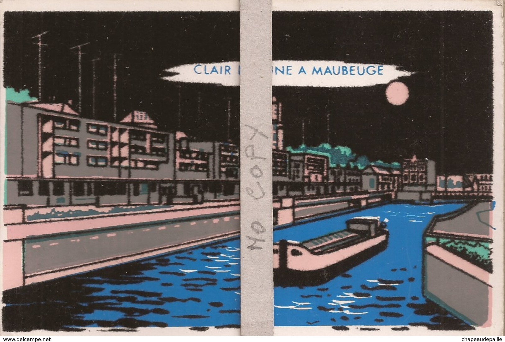 Clair De Lune à Maubeuge (carte Velour) - Maubeuge