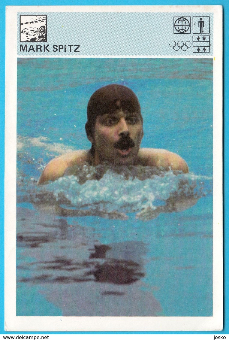 MARK SPITZ Usa - Yugoslavia Vintage Card Svijet Sporta * Swimming Natation Natación Schwimmen Nuoto Zwemmen Zwemsport - Zwemmen