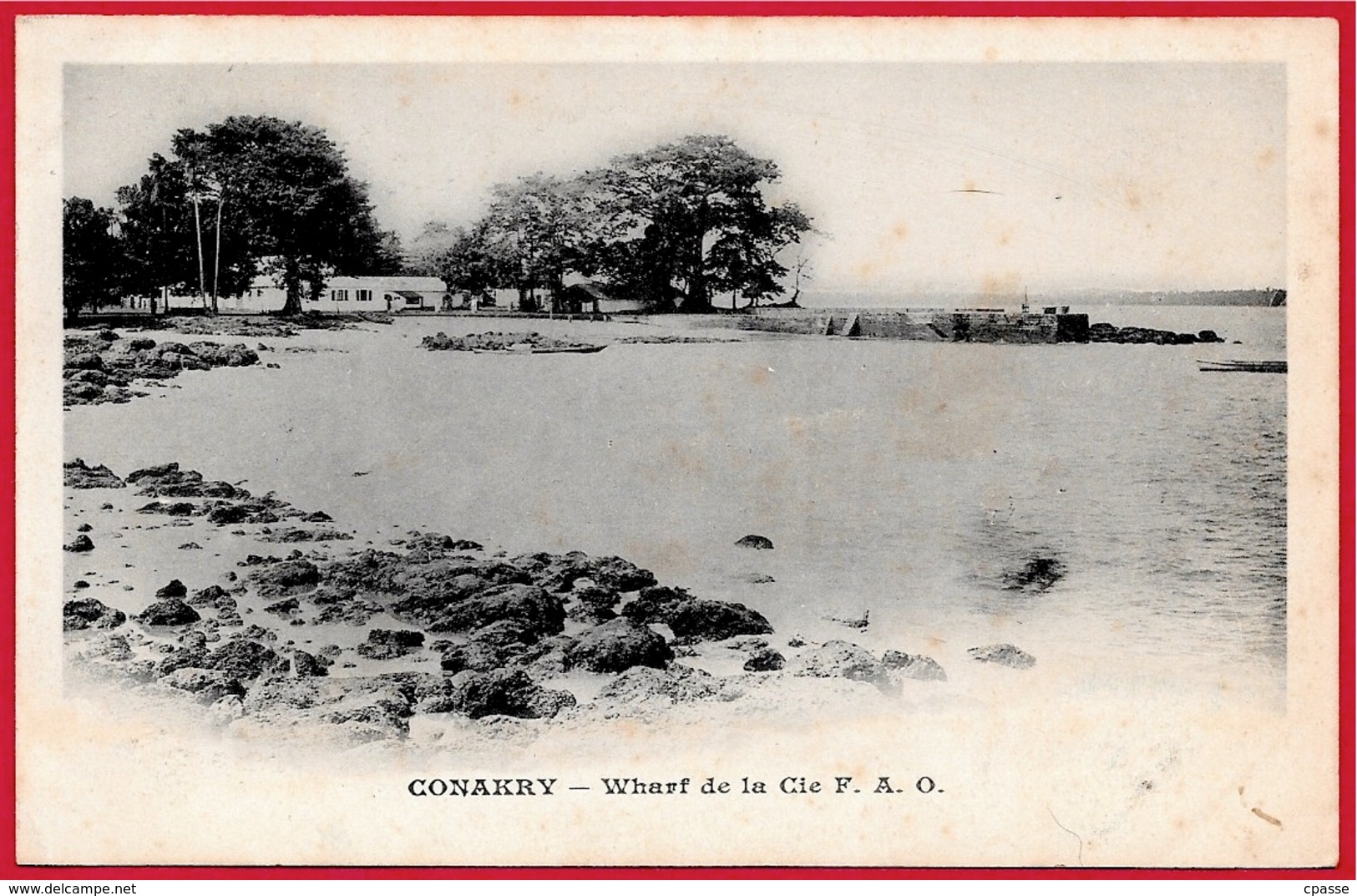 CPA AOF GUINEE FRANCAISE - CONAKRY Konakry - Wharf De La Cie FAO ** Afrique Africa - Guinée Française