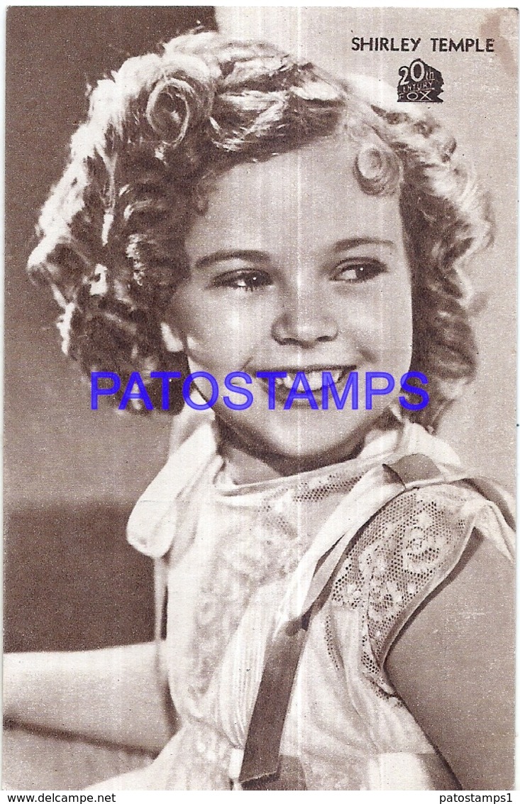 128048 ARTIST SHIRLEY TEMPLE US ACTRESS CINEMA MOVIE PUBLICITY EPA FIAMBRES NO POSTAL POSTCARD - Artistas