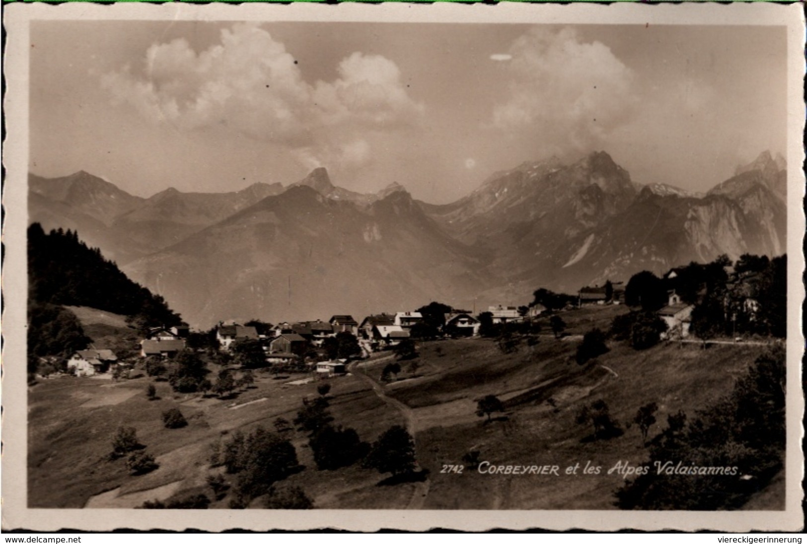 ! S/w Ansichtskarte Corbeyrier, 1936, Kanton Waadt, Schweiz - Corbeyrier