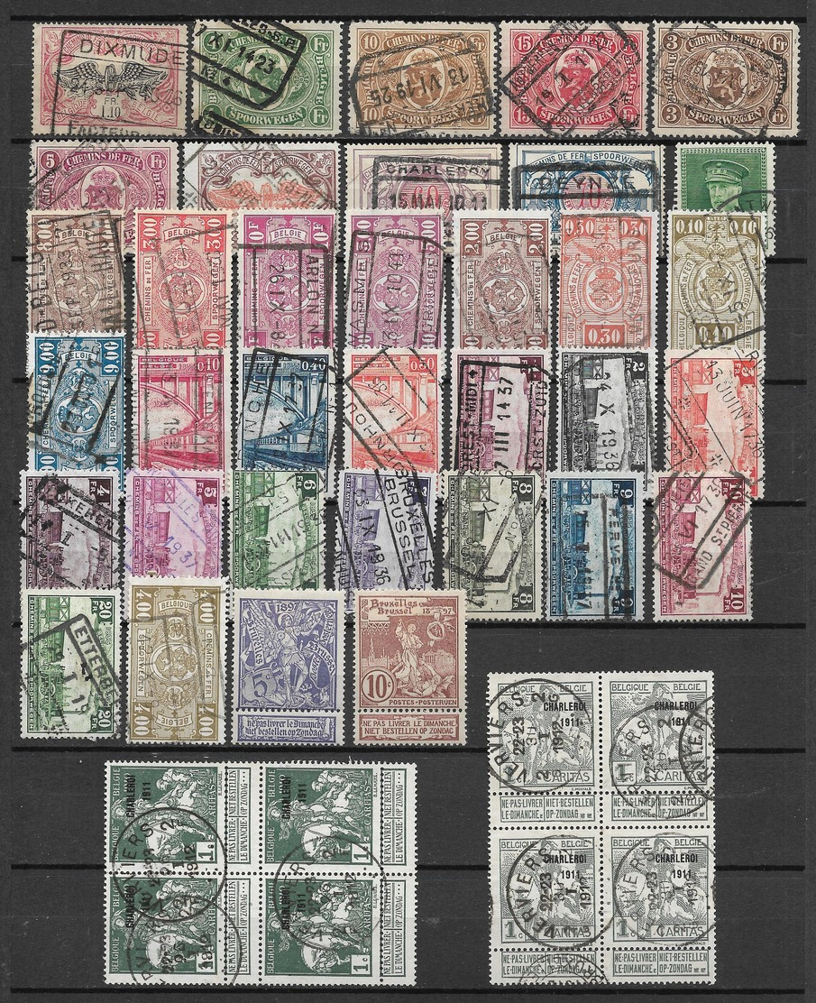 Belgium Lot Of Different Stamps. - Andere & Zonder Classificatie