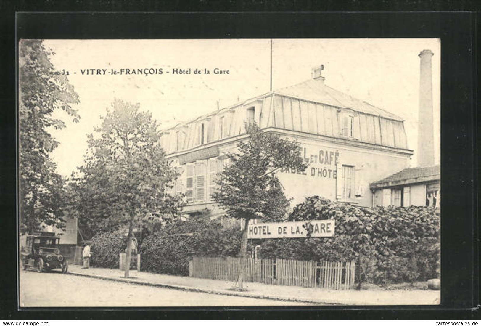 CPA Vitry-le-Francois, Hotel De La Gare - Vitry-le-François