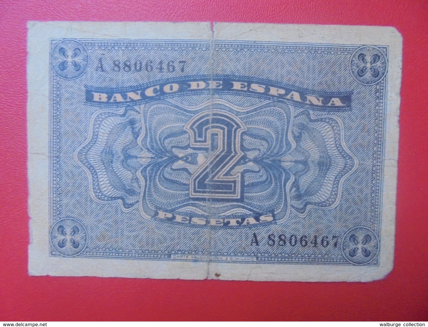 ESPAGNE 2 PESETAS 1938 CIRCULER (B.10) - 1-2 Pesetas