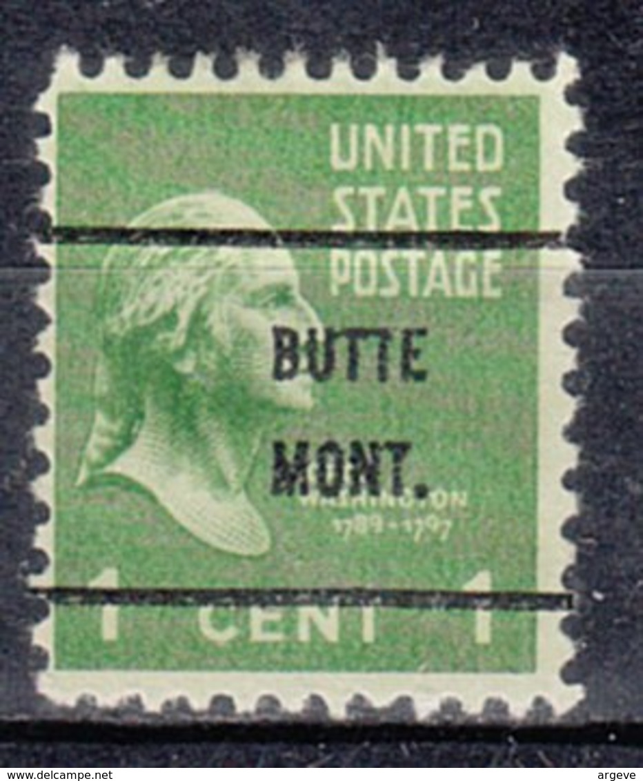 USA Precancel Vorausentwertung Preo, Bureau Montana, Butte 804-61 - Preobliterati