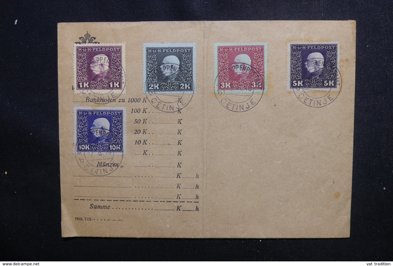 AUTRICHE - Affranchissement Postes De Campagne Sur Enveloppe En 1915 - L 50524 - Covers & Documents