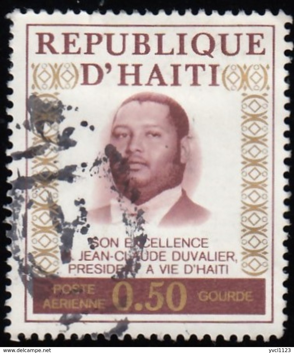 HAÏTI - Scott #C421 Pres. Jean-Claude Duvalier / Used Stamp - Haiti