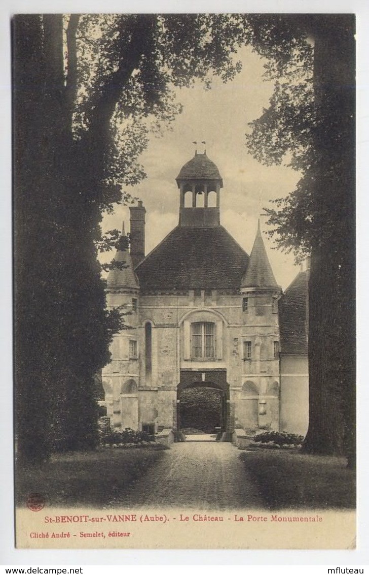 10*SAINT BENOIT SUR VANNE-Le Chateau-La Porte Monumentale - Otros & Sin Clasificación