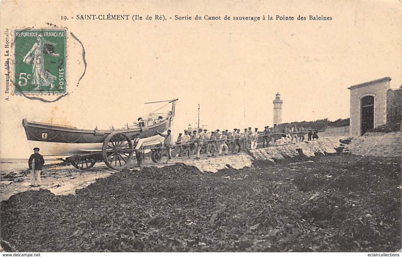Ile De Ré.    17      St Clément Des Baleines   Sortie Du Canot De Sauvetage            (voir Scan) - Ile De Ré
