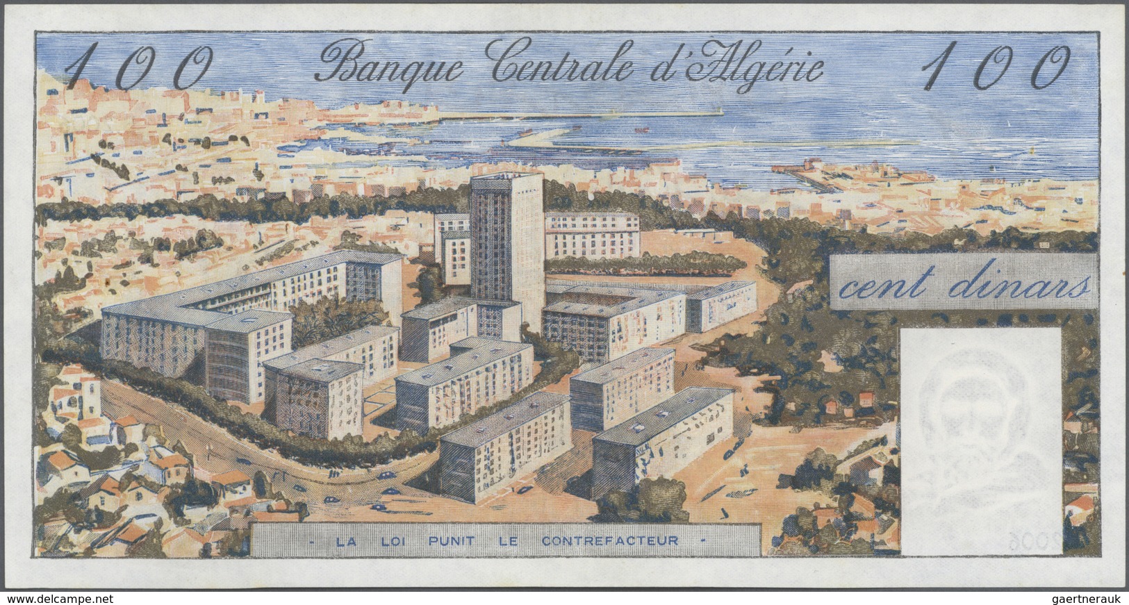 Algeria / Algerien: Set Of 2 Notes Banque Centrale D'Algerie Containing 10 & 100 Dinars 1964 P. 123, - Algeria