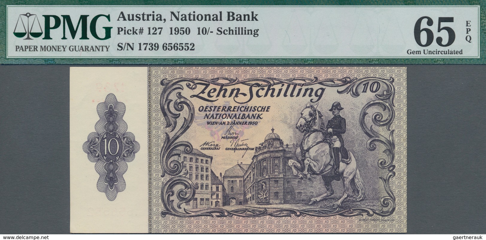 Austria / Österreich: Oesterreichische Nationalbank 10 Schilling 1950, P.127, Perfect Condition And - Austria