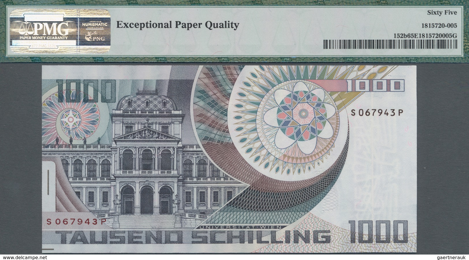 Austria / Österreich: Oesterreichische Nationalbank 1000 Schilling 1983 With Portrait Of Erwin Schrö - Autriche