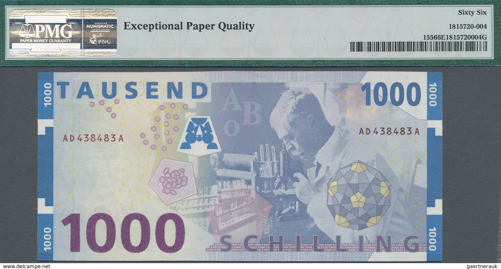 Austria / Österreich: Oesterreichische Nationalbank 1000 Schilling 1997 With Portrait Of Karl Landst - Autriche