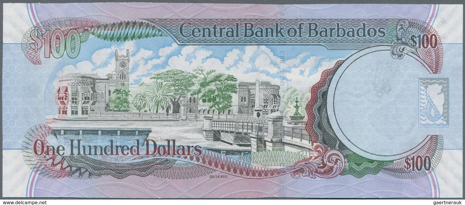 Barbados: Pair Of The 100 Dollars 2007, One With Signature Williams And One With Signature Worrell, - Barbados