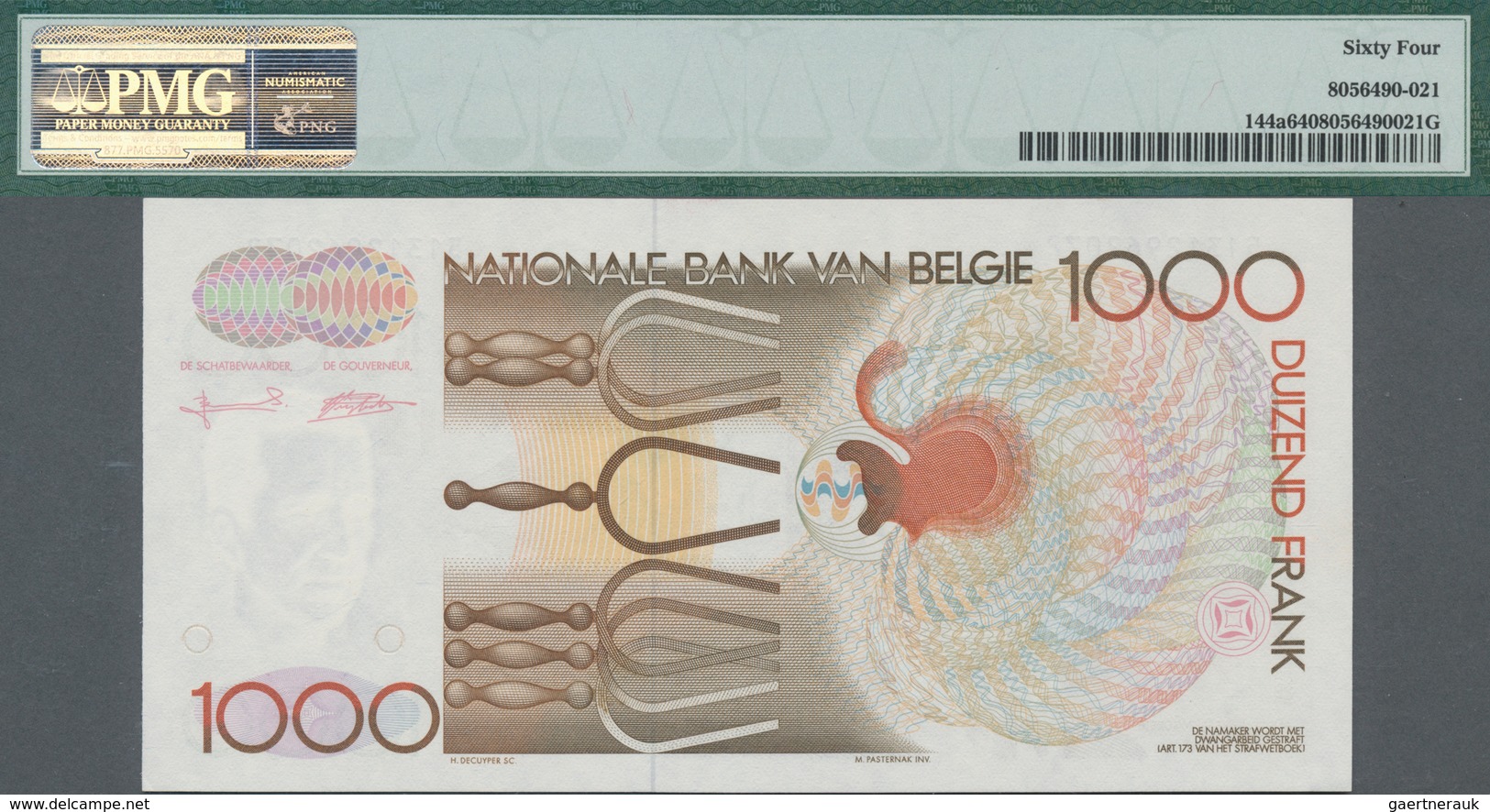 Belgium / Belgien: Nice Lot With 3 Banknotes Containing 500 Francs 1963 P.135a PMG 50 About Uncircul - Other & Unclassified