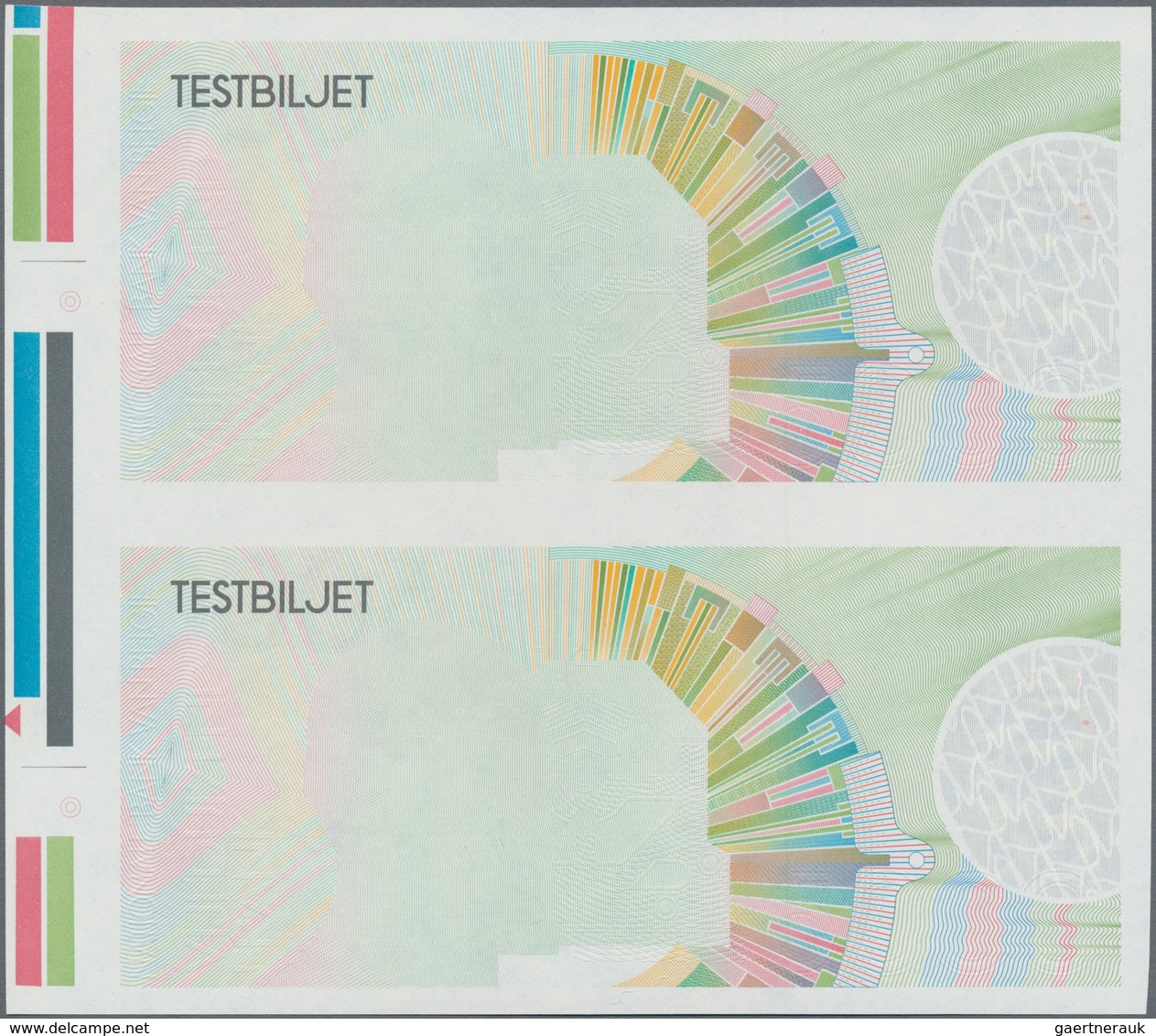 Belgium / Belgien: Nationale Bank Van Belgie 3 Uncut Pairs With Progressive Proofs For The 5000 Fran - Andere & Zonder Classificatie